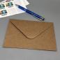 Preview: Umschlag C6 Papier Grußkarten Kraftpapier Rückseite